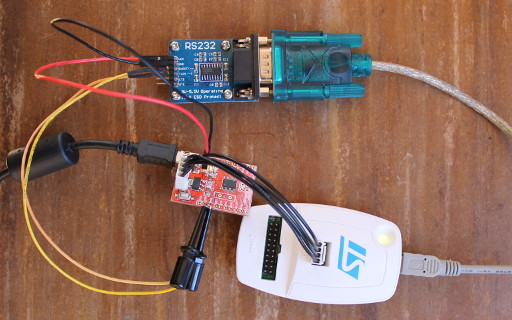 STM8 Minimum System Development Board with Demo running